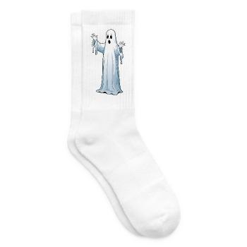 Halloween Gespenst - Tennissocken - Weiß - Rechts