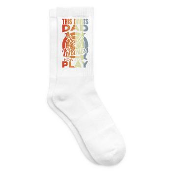 Darts player father - Tennis socks - white - Right