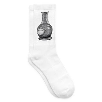 Old Shuh with Hole - Tennis socks - white - Right