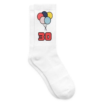 30. 30 JAHRE. 30-JÄHRIGES JUBILÄUM. 30-JÄHRIGES JUBILÄUM. - Tennissocken - Weiß - Rechts