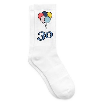 30. 30 YEARS. 30th ANNIVERSARY. 30 YEARS ANNIVERSARY. - Tennis socks - white - Right