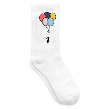 1. 1 Jahr. 1. JUBILÄUM. 1-JÄHRIGES JUBILÄUM - Tennissocken - Weiß - Rechts