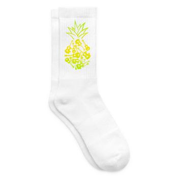 Hawaiian Ukulele Uke Pineapple - Tennissocken - Weiß - Rechts