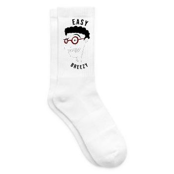 Locker, entspannter Mann – ironischerweise - Tennissocken - Weiß - Rechts