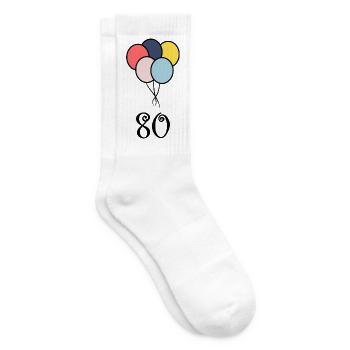80. 80 YEARS. 80th ANNIVERSARY. 80 YEARS ANNIVERSARY. - Tennis socks - white - Right