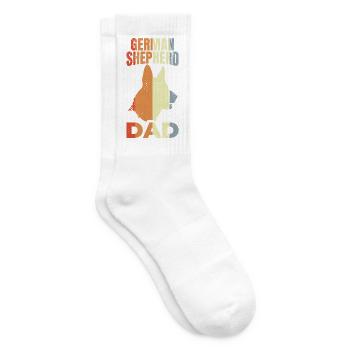 Schäferhund Vater - Tennissocken - Weiß - Rechts
