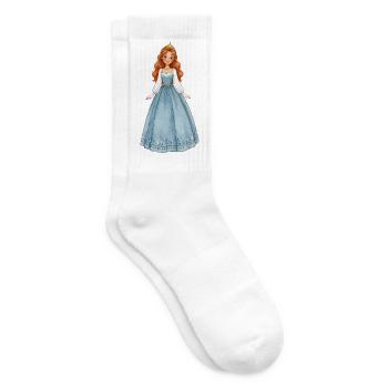 Prinzessin im Eiskristallkleid - Tennis socks - white - Right