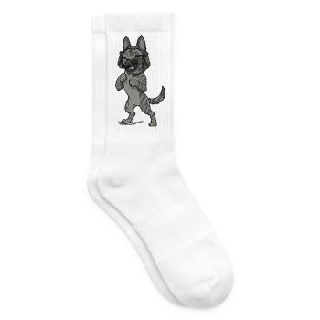 Ripley der Malinois – Treue und Überleben - Tennissocken - Weiß - Rechts