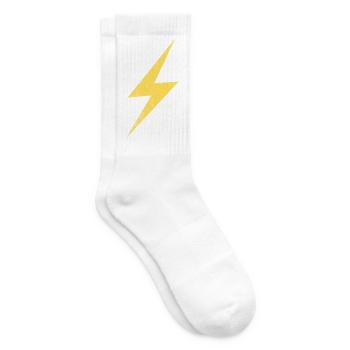 Blitzsymbol Energie Grafik - Tennissocken - Weiß - Rechts