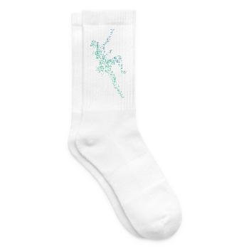 Die Bergsportlerinnen und Climbing passen zusammen - Tennissocken - Weiß - Rechts
