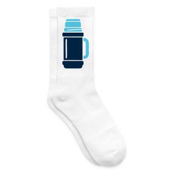 Isolierflasche Wander Logo - Tennissocken - Weiß - Rechts