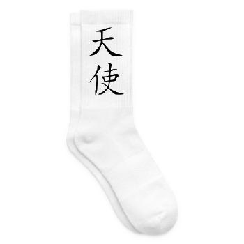 Angel Kanji - Tennis socks - white - Right