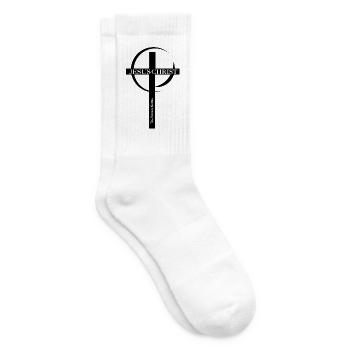 Jesus Christ Großschrift Logo - Tennissocken - Weiß - Rechts