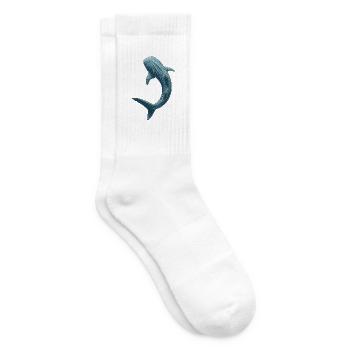 Detaillierte Walhai-Kunst Meereslebewesen - Tennissocken - Weiß - Rechts