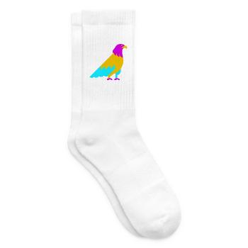 Colorful Abstract Eagle - Tennis socks - white - Right