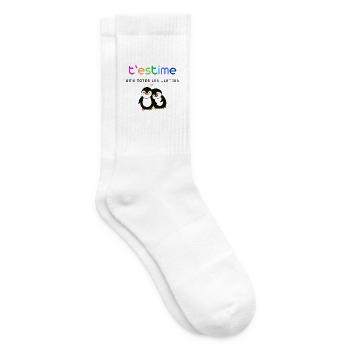Estimar_Pingüins - Chaussettes de tennis - blanc - Droite