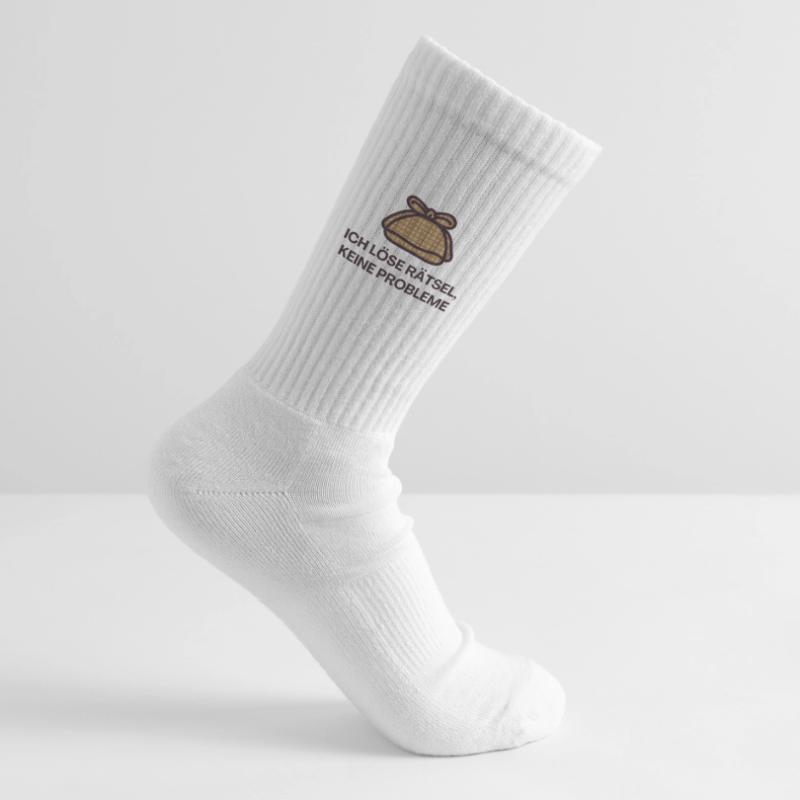 I solve puzzles, no problems Tennis socks