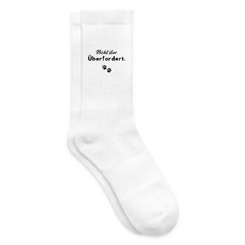 Nicht stur - überfordert - Tennissocken - Weiß - Rechts