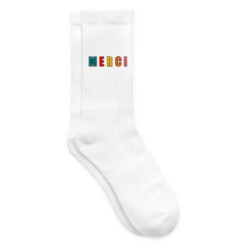GELIEBTE. VIELEN DANK. DANKE HERRIN - Tennissocken - Weiß - Rechts