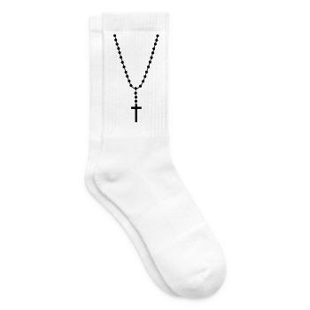 Halskette Hip Hop - Tennissocken - Weiß - Rechts