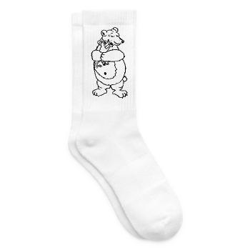 Maus Bär Umarmung Liebe Mausebär - Tennissocken - Weiß - Rechts