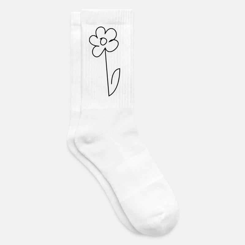 Gänseblümchen - Tennissocken - Weiß