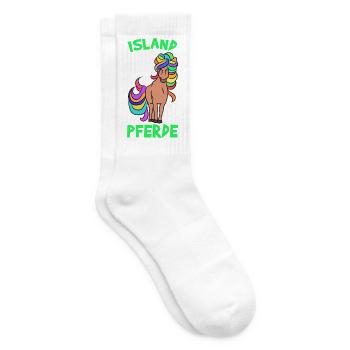 Horses Pony Icelandic Horses Icelandic Quote Horse Fan - Tennis socks - white - Right