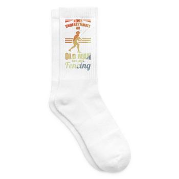 Never underestimate an old fencer - Tennis socks - white - Right