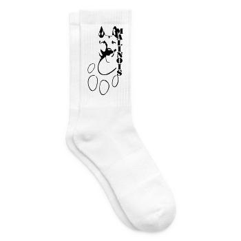 Malinois - Tennis socks - white - Right