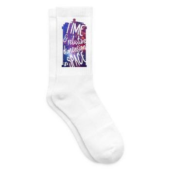 Time and Relative Dimension in Space - Tennissocken - Weiß - Rechts