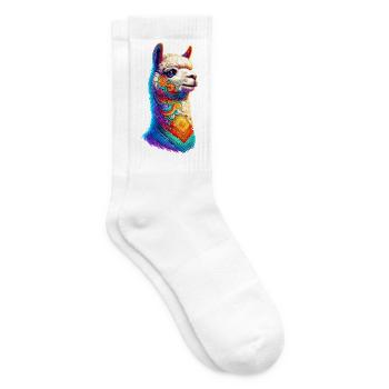 Alpaca - Tennis socks - white - Right