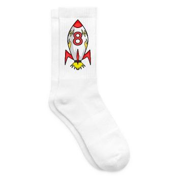 Rocket 8 years - Tennis socks - white - Right