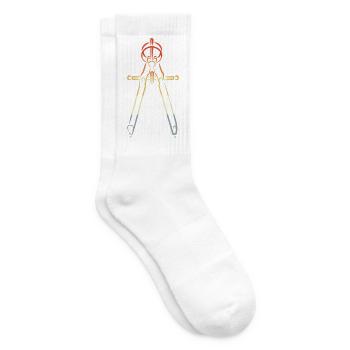 Boussole Look Vintage - Chaussettes de tennis - blanc - Droite