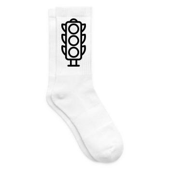 Fire - Tennis socks - white - Right