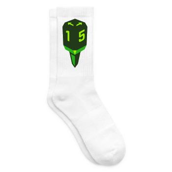 Golf Tee Abschlag Logo - Tennissocken - Weiß - Rechts