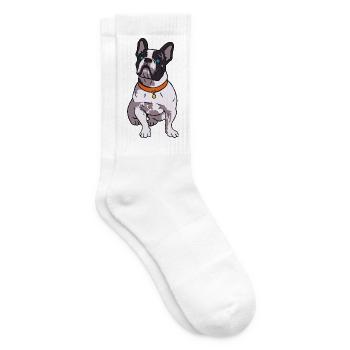 French Bulldog Lover - Tennis socks - white - Right