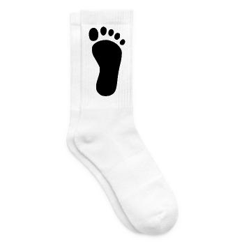 Fuß Fußpflege Podologe Geschenk  - Tennissocken - Weiß - Rechts