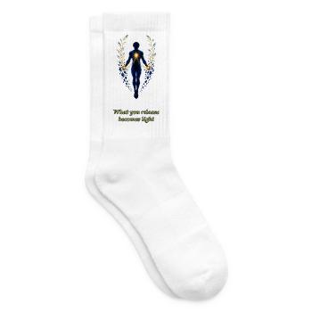 What You Release Becomes Light - Tennissocken - Weiß - Rechts