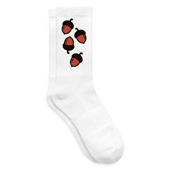 Eichel Comic Symbol - Tennissocken - Weiß - Rechts