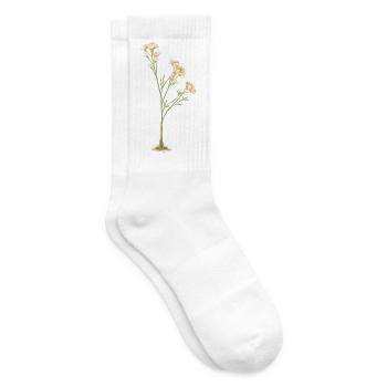 Zarte Blüten - Tennissocken - Weiß - Rechts