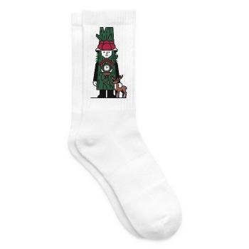 Schwarzwald-Gnom - Tennissocken - Weiß - Rechts