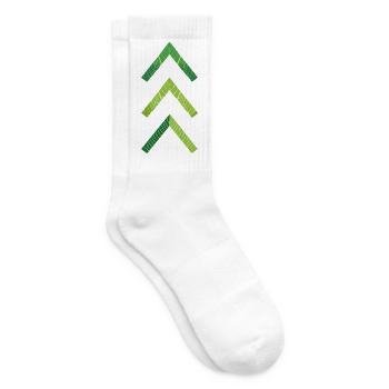 Pfeile des Down-Syndrom-Stammes - Tennissocken - Weiß - Rechts