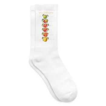 Apfelgeschmacksführer Süße Apfelsorten Vintage - Tennissocken - Weiß - Rechts