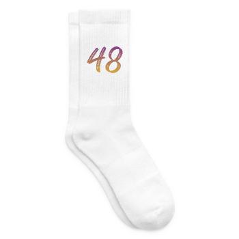 48 - Tennissocken - Weiß - Rechts