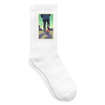 Football player #10 - Tennissocken - Weiß - Rechts