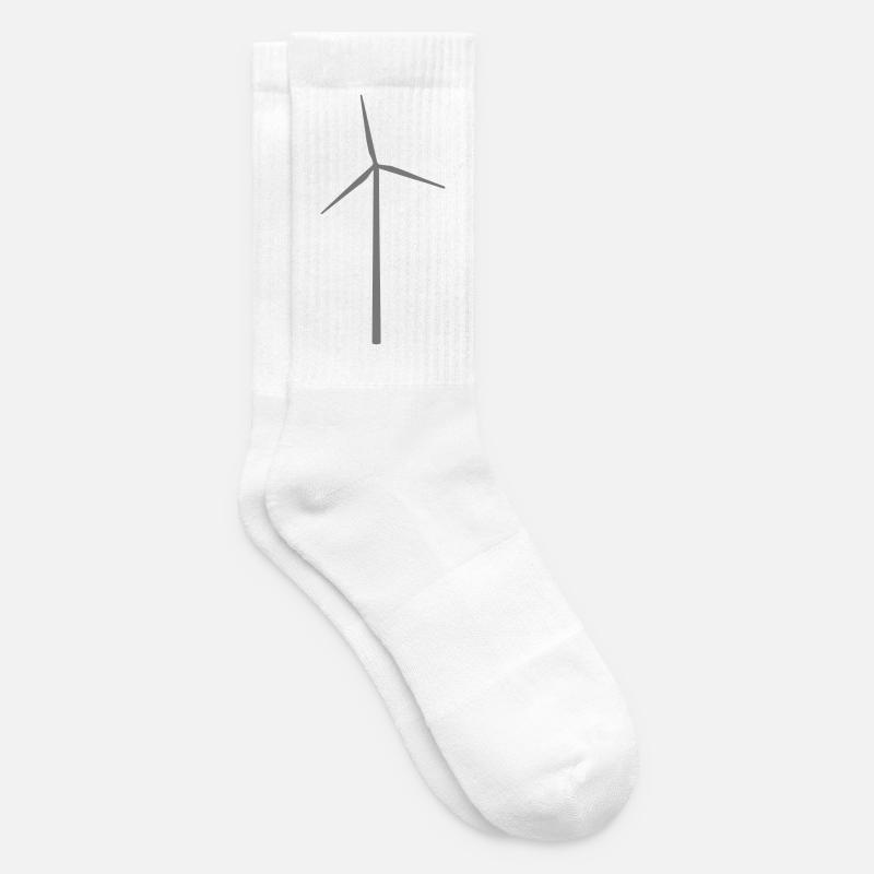 Éolienne Éolienne Éolienne - Chaussettes de tennis - blanc