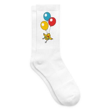 Balloon Chick - Tennis socks - white - Right