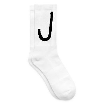 Buchstaben J - Tennissocken - Weiß - Rechts