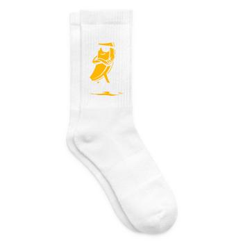 Banane cow-boy avec attitude - Chaussettes de tennis - blanc - Droite