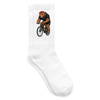 Bicycle Road Bike Cyclist Bike Sport Mountain Bike - Tennis socks - white - Right